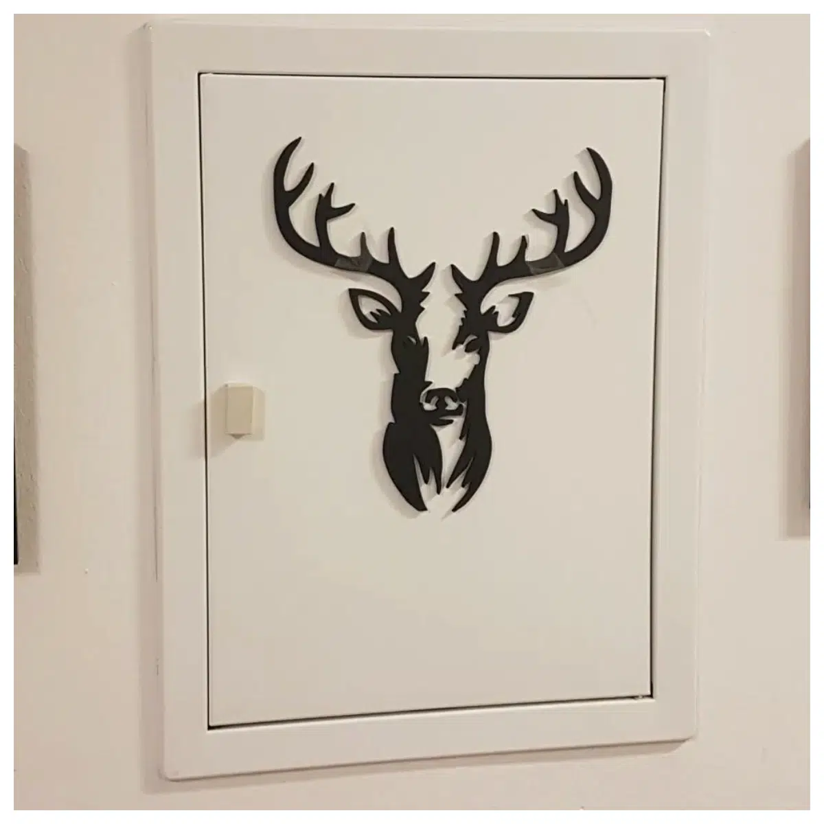 deer head wall decal vinyl art sticker for living room bedroom decor animal print mural removable home decoration
