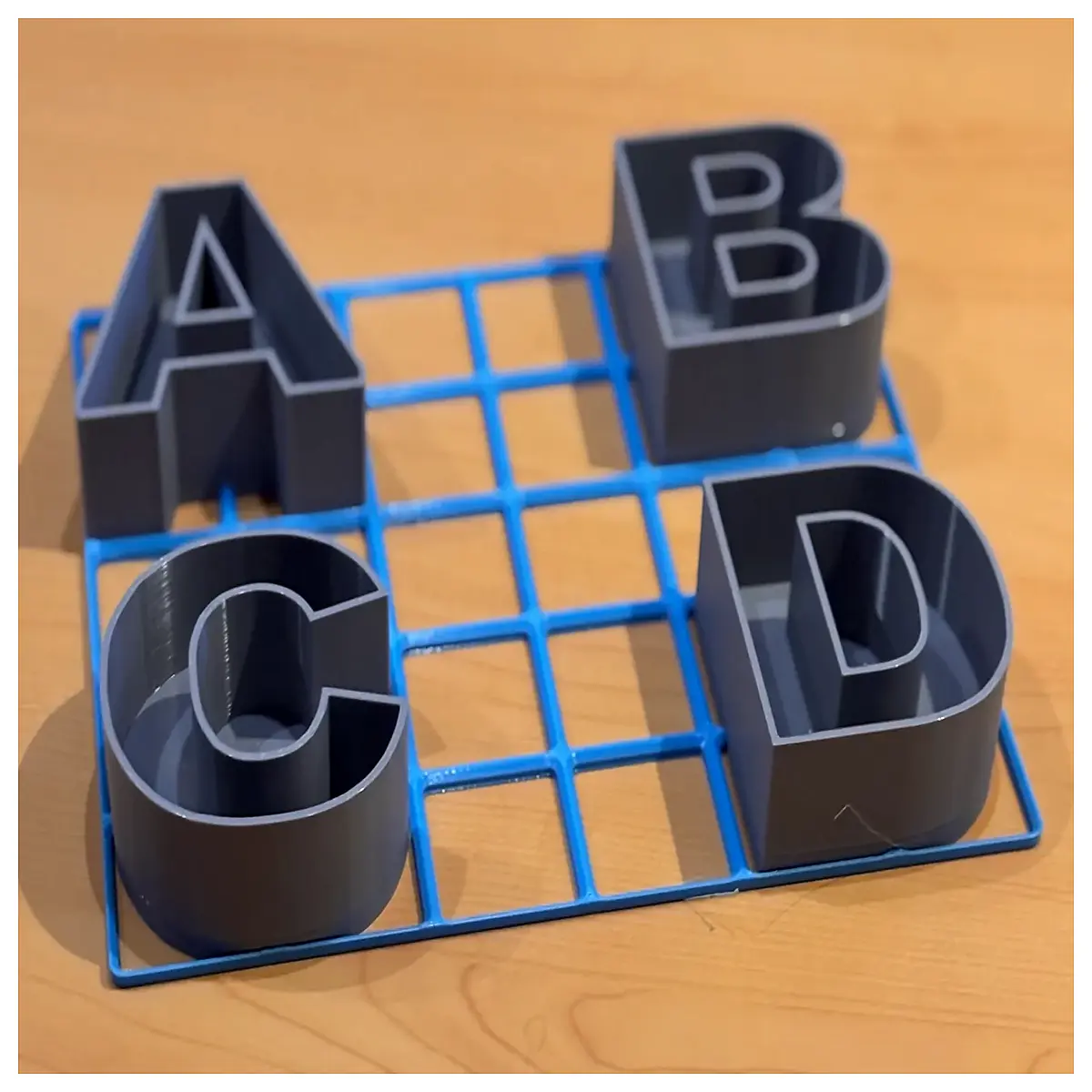 Gridfinity Letter Organizer Desk Storage File Management Mail Sorting Alphabet System Desktop Accessories