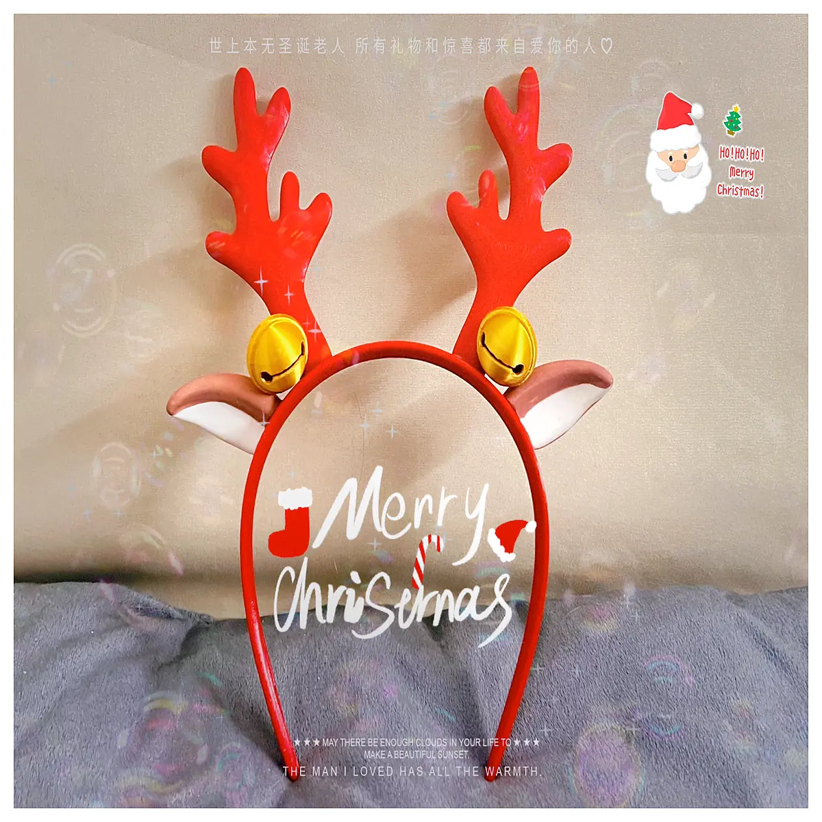 Christmas Deer Headwear Festive Decorations Christmas Accessories Deer Ornament Party Supplies Christmas Gift