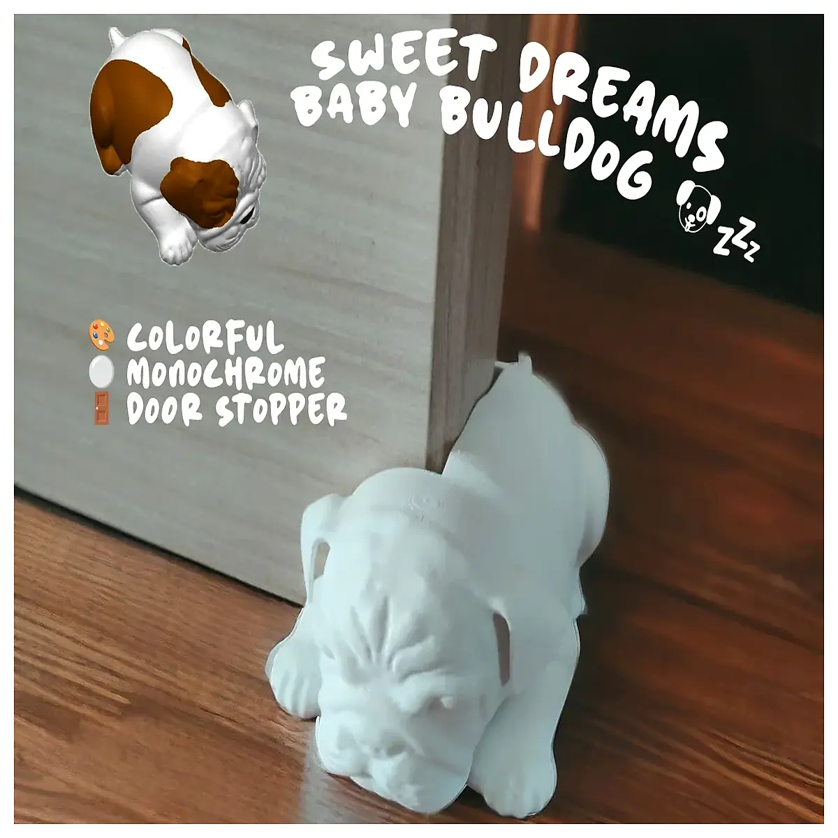 Sweet Dreams Puppy Bulldog Toy Dog Interactive Toy Cute Pet Plush Ideal for New Puppies Indoor Play