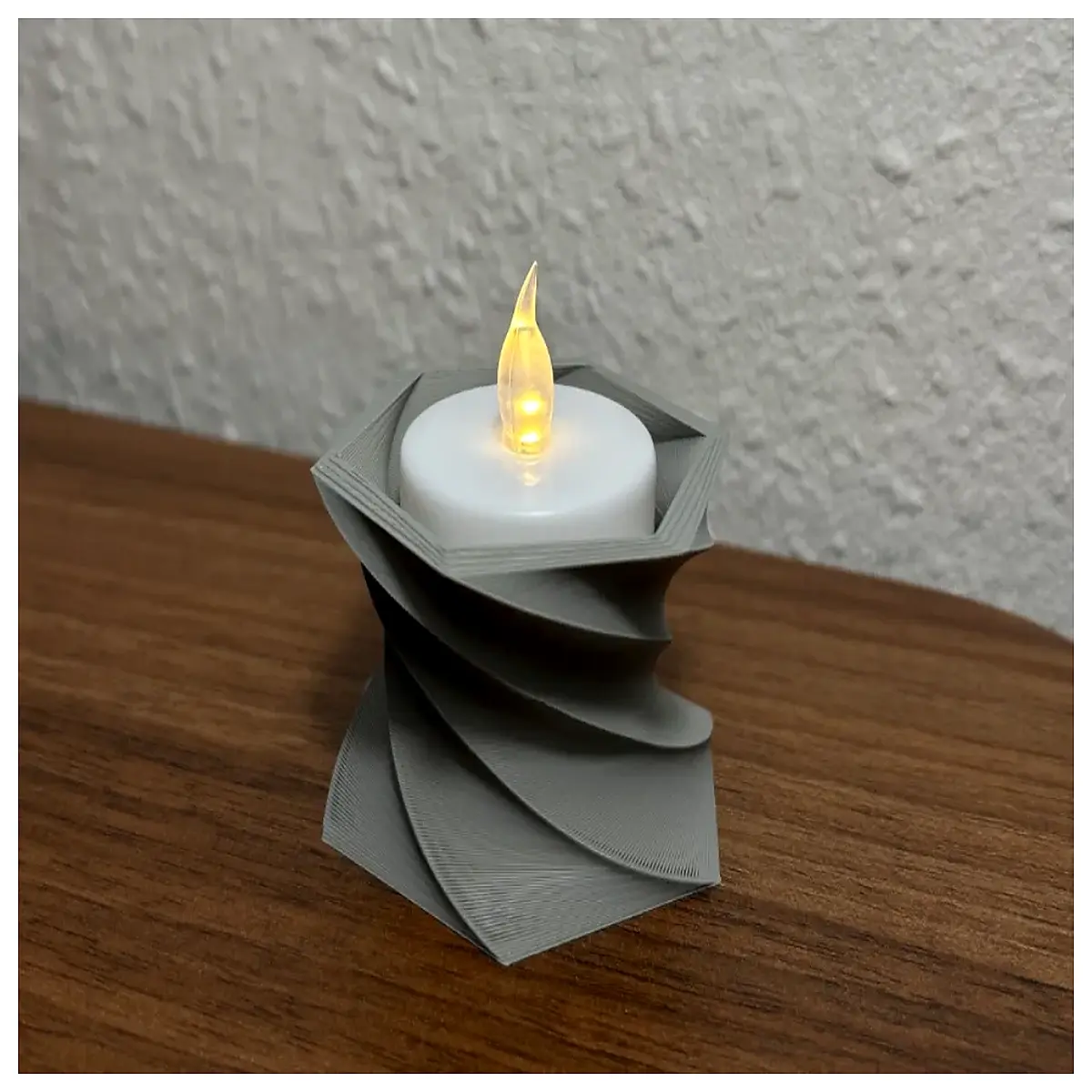 Modern Candlestick Holder Vortex Decorative Lighting Home Accent Candle Display Romantic Glow