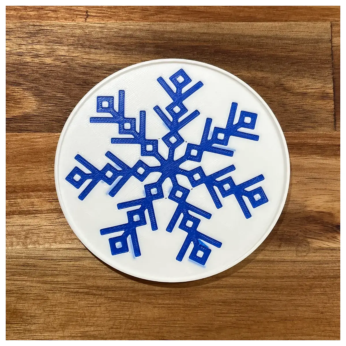 snowflake coaster set glass table protector anti slip drink mat for home decor