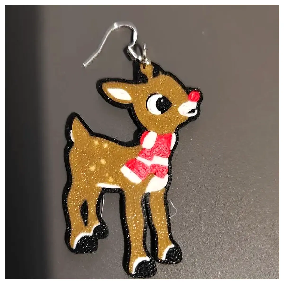 Rudolph Earrings Women s Christmas Earrings Festive Jewelry Christmas Ornament Earrings Holiday Gift Decoration Earrings