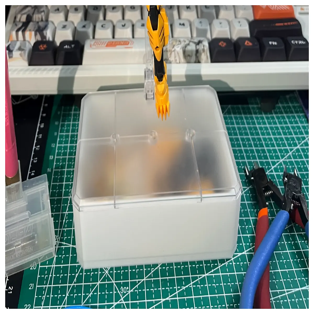 action base 7 storage box figure organizer case for kits