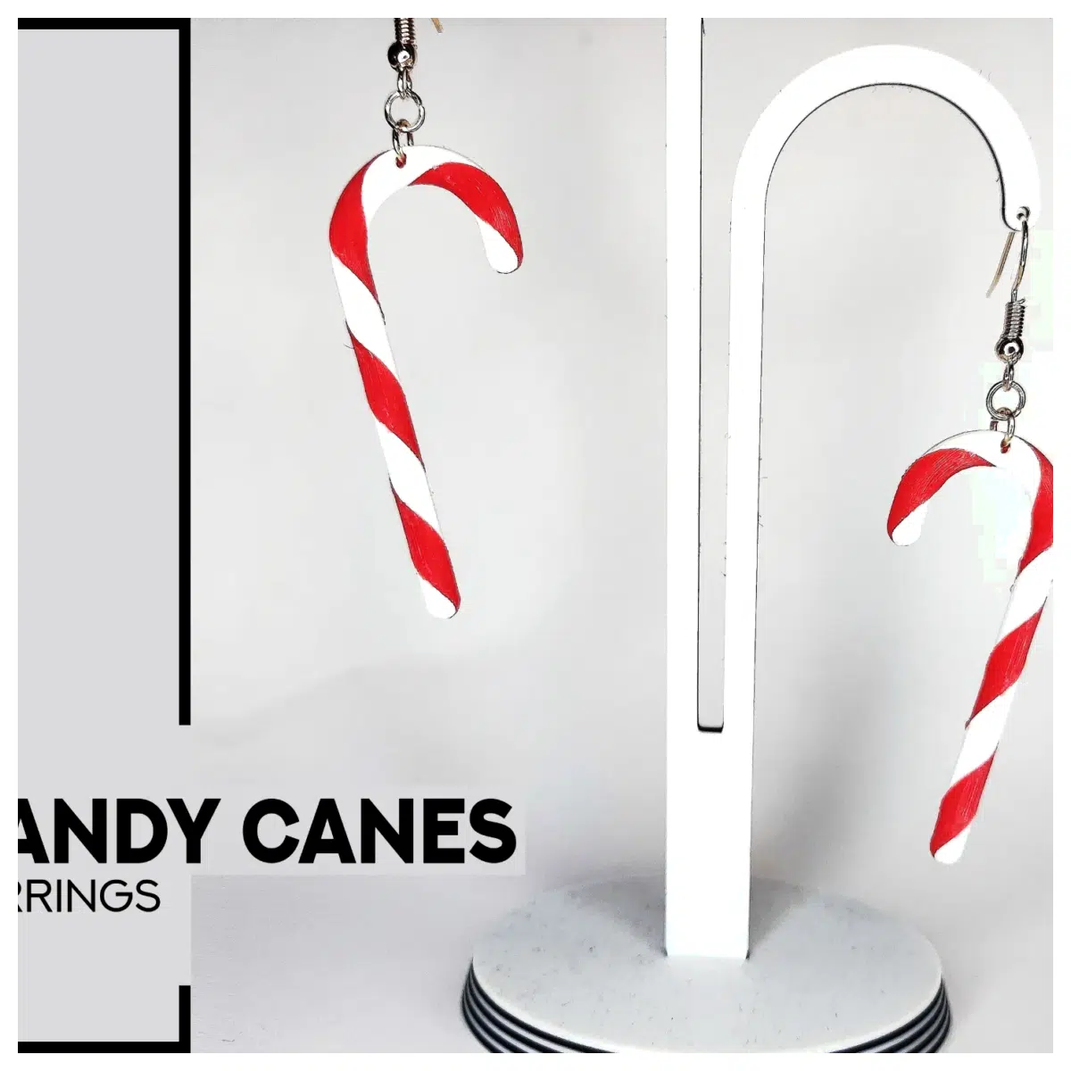 Candy Walking Stick Earrings Creative Candy Shaped Walking Stick Decoration Senior Gift Candy Accessories Walking Stick Parts
