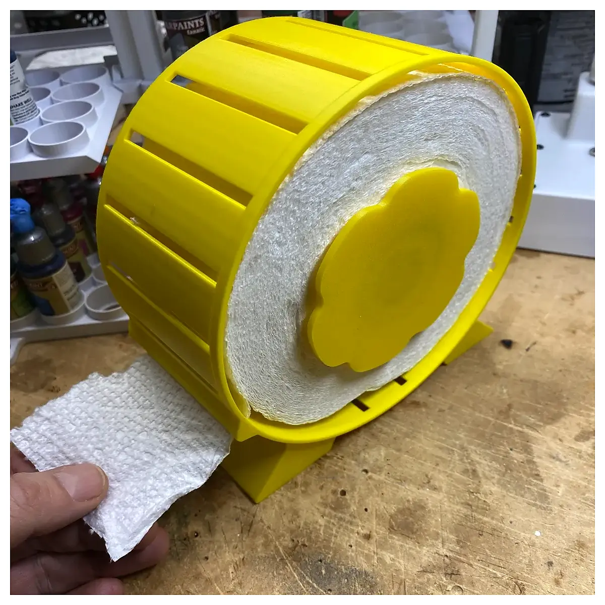 Space Saving Tissue Dispenser Automatic Roll Holder Bathroom Kitchen Tissue Box Compact Tissue Organizer