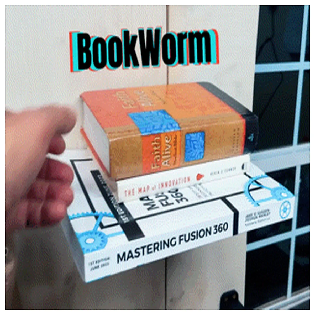 Bookworm Hidden Shelf V2 Wall Mounted Storage Rack Space Saving Bedroom Living Room Book Organizer Concealed Shelf Home Storage