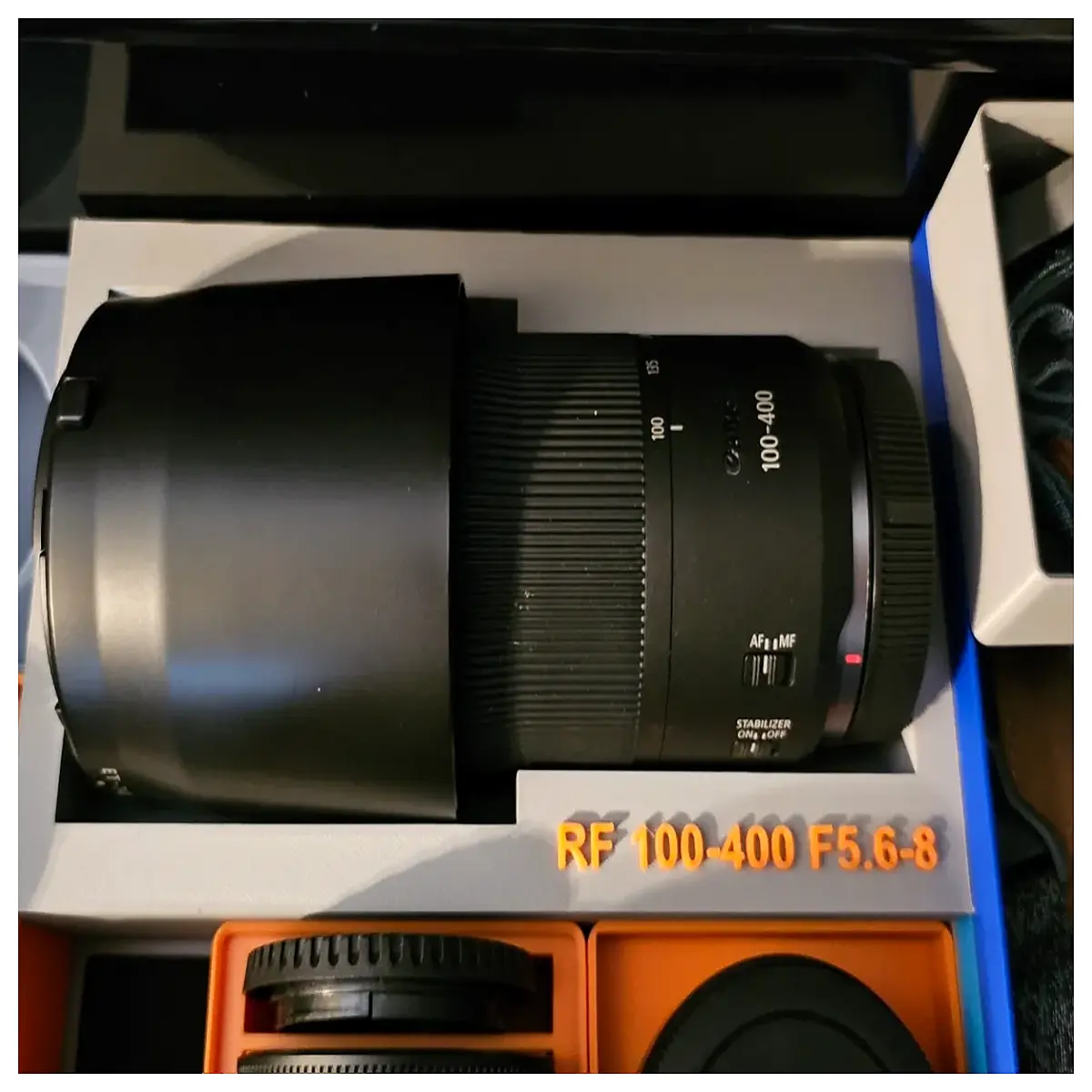 RF 100 400 Lens Accessories Storage Box Lens Cap Cover Protective Case Gridfinity System