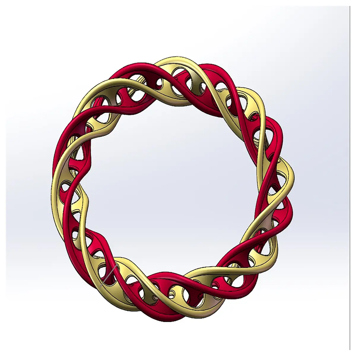 Warped Interlocking Double Bracelet Geometric Chain Elegant Women Jewelry Modern Design Gift Choice Bracelet Accessories