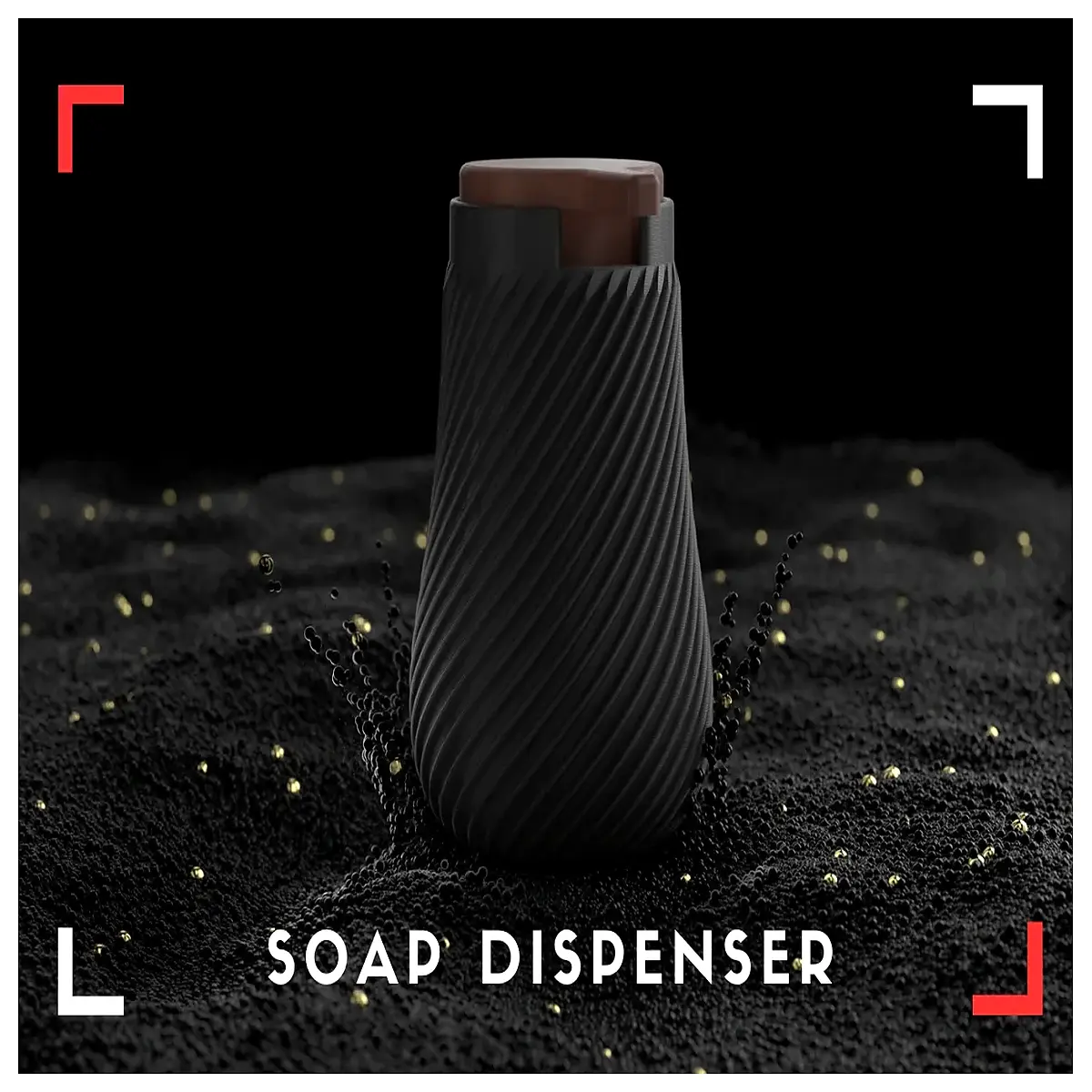 Elegant Soap Dispenser Liquid Hand Soap Head Kitchen Bathroom Dispenser Modern Design Soap Solution Supply