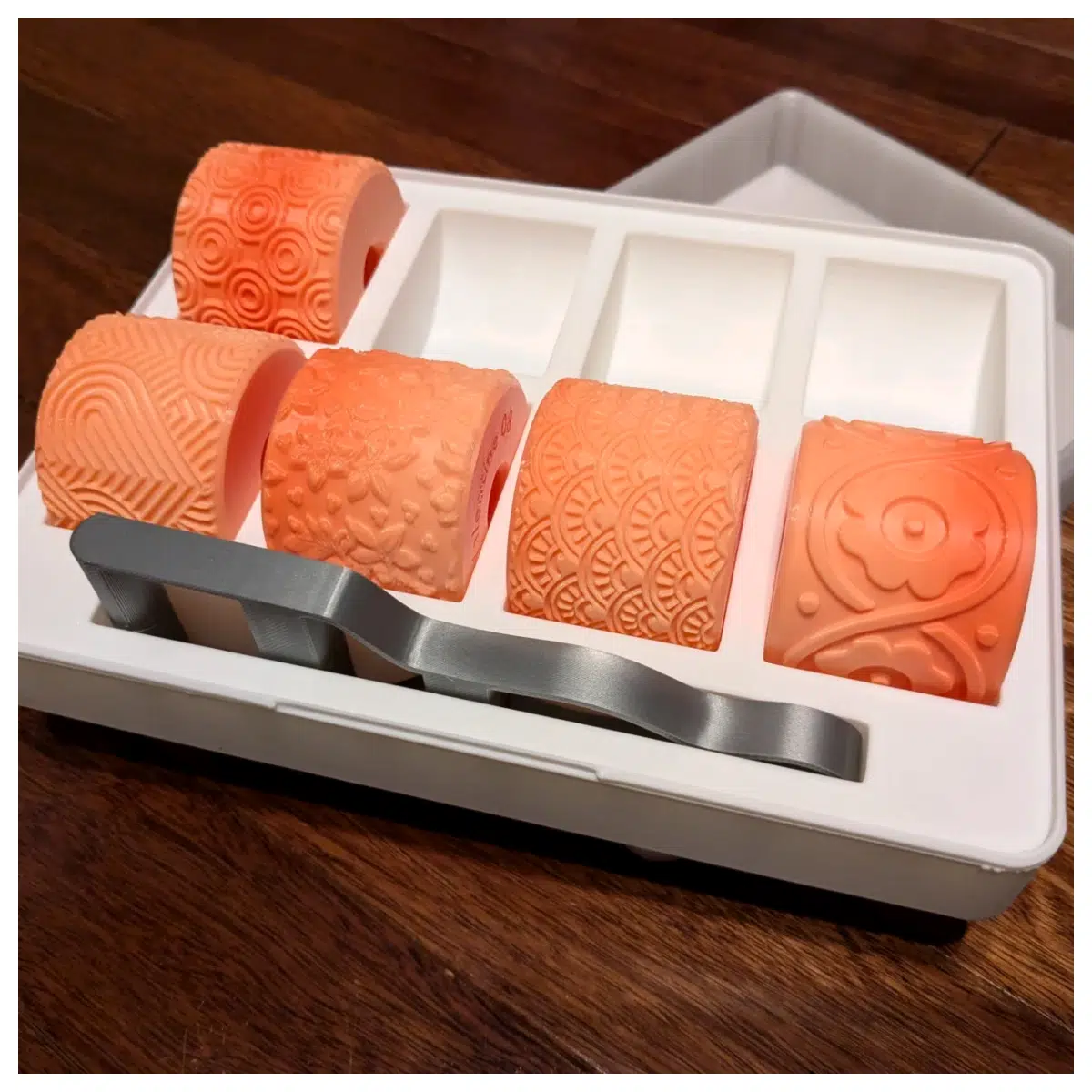 Medium d Roller Storage Box Organizer Art Supplies Storage Box Rolling Wheel Storage Container Paint Roll Storage