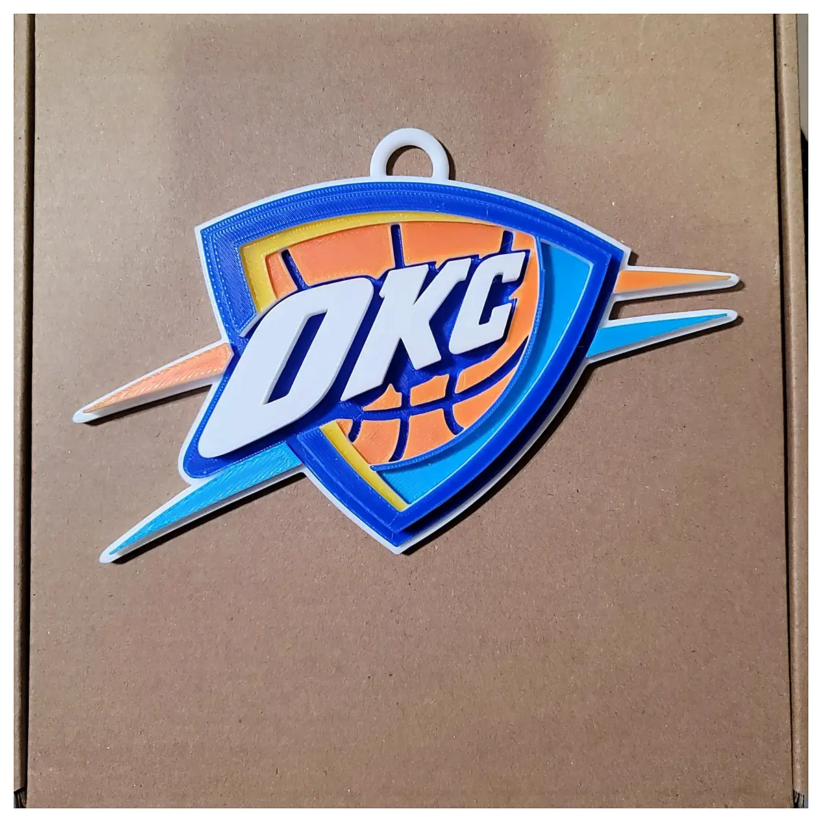 Oklahoma City Thunder 3D Model 180mm Collectible Decor Sports Memorabilia