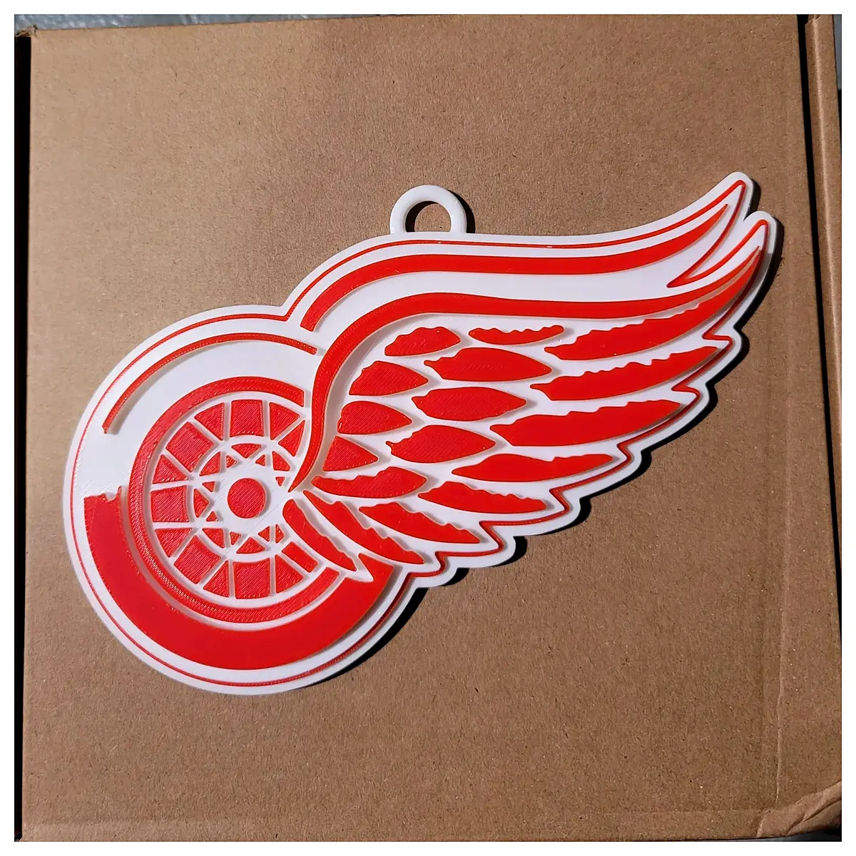 Detroit Red Wings 3D Model 180mm Decor Collectible Automotive Accessory Sports Memorabilia