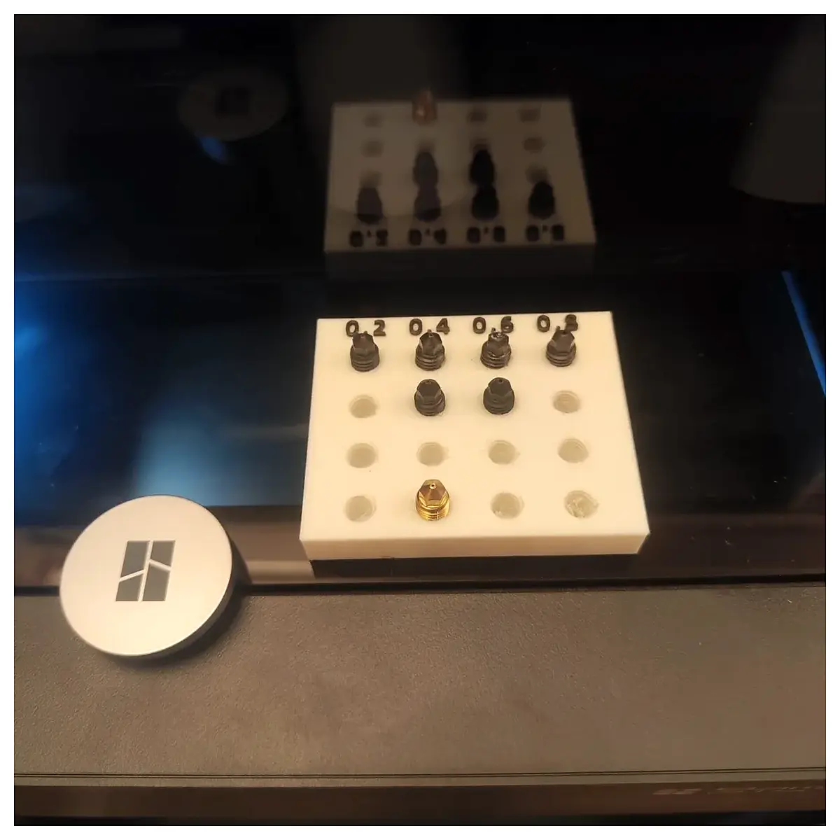 nozzle screw storage box organizer container for printer maintenance parts small hardware bin