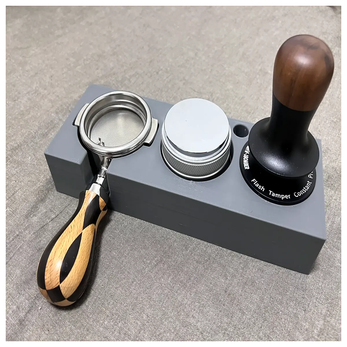 58mm bottomless portafilter basket for espresso machine tamper base precision metal puck screen tool