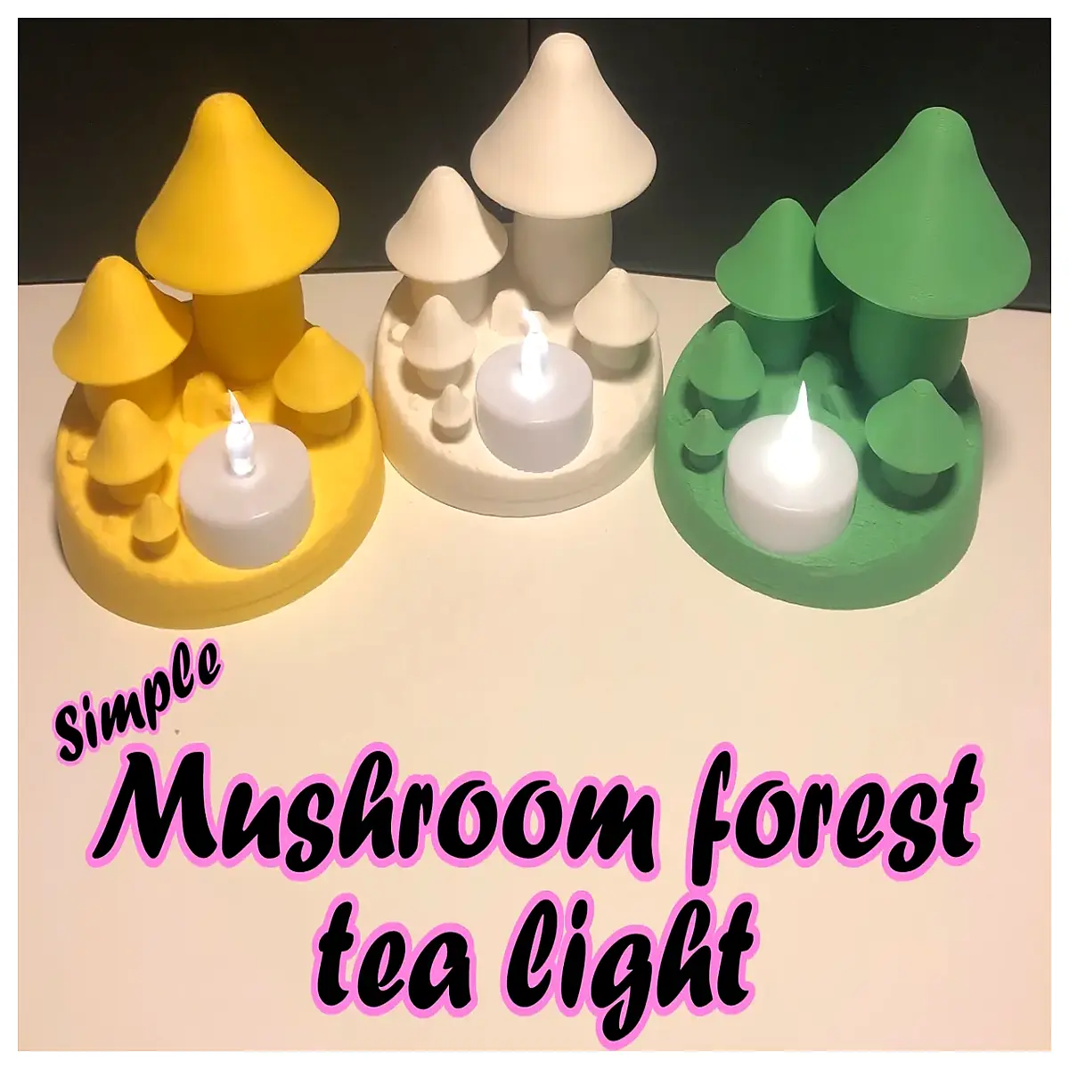 cute mushroom night for kids room fairy forest table aesthetic desk decor gift cozy reading ambiance lighting