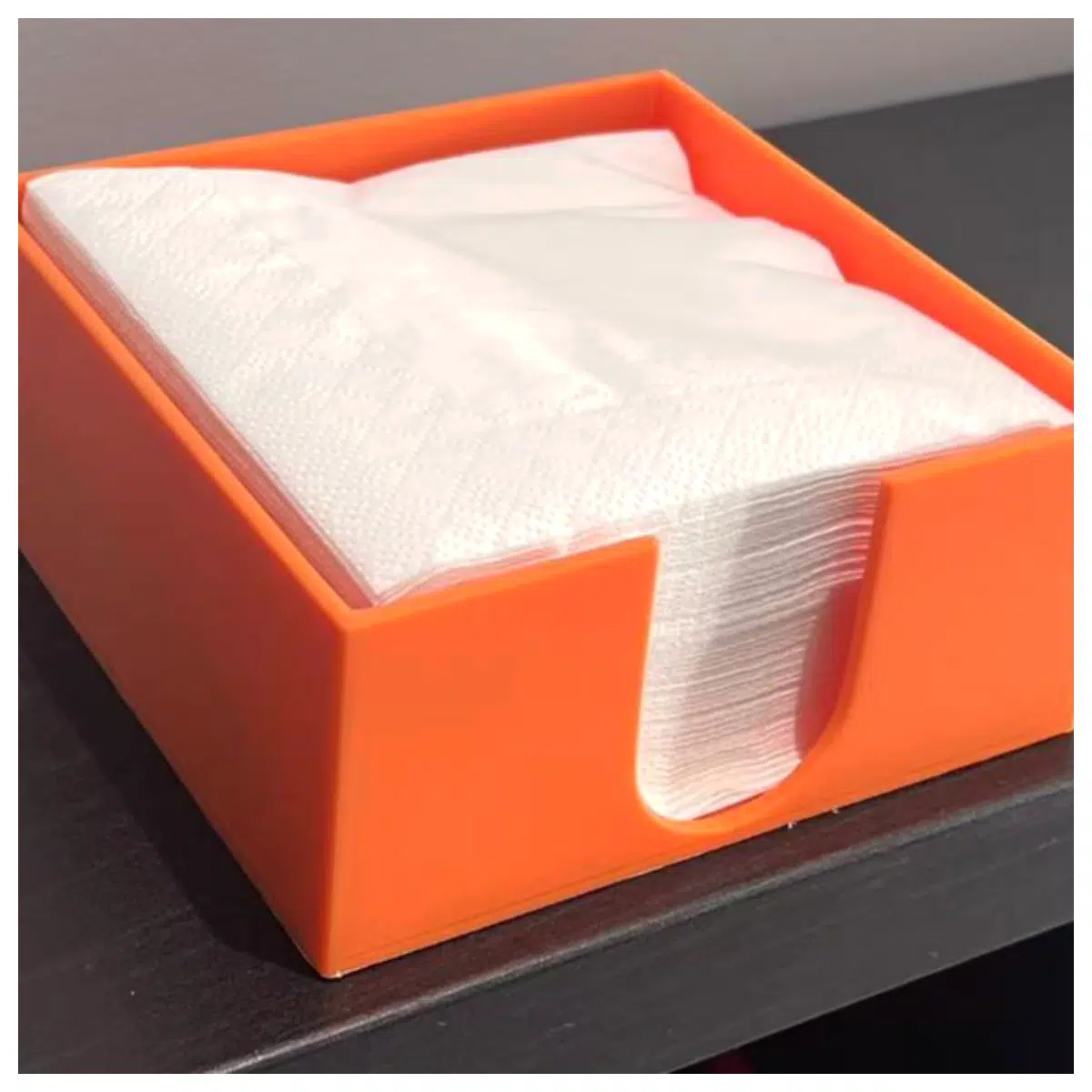 square napkin holder box for table linen organizer