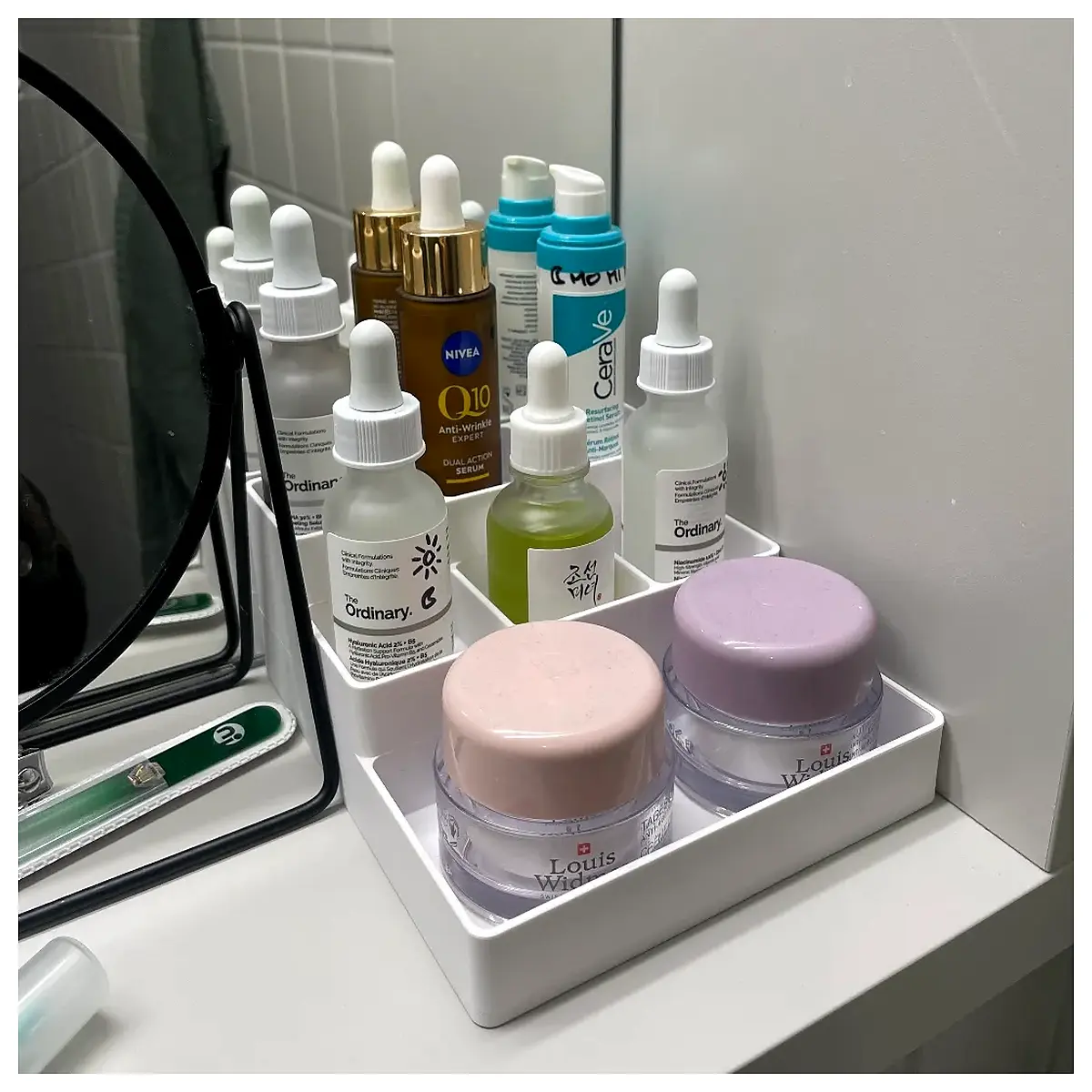 Skincare Organizer Bathroom Shelf Storage Rack Multi Function Shelf Bathroom Cleaning Storage Skincare Display