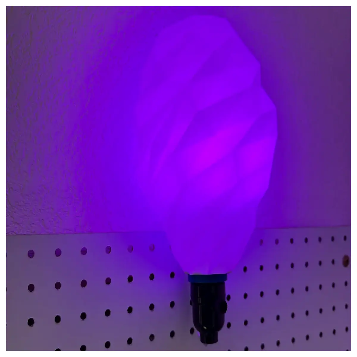 low poly geometric wall sconce cut to fit custom shape modern accent lighting for bedroom hallway