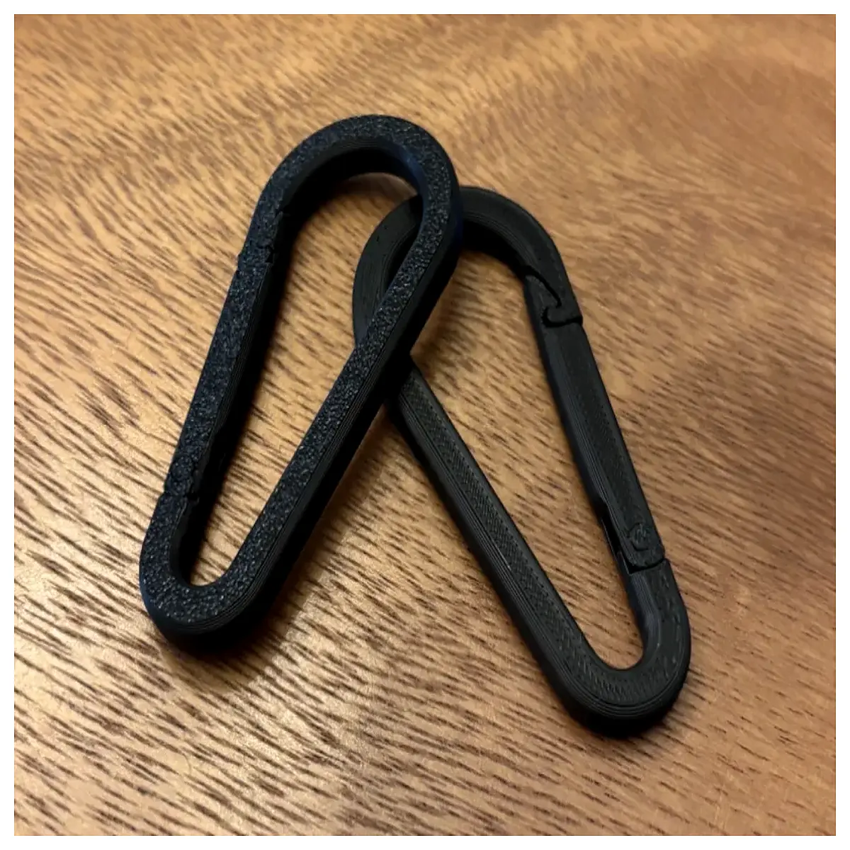 Lightweight Durable 3D Printed Carabiner Outdoor Hiking Gear Accessory Climbing Hook Fast Locking Clip