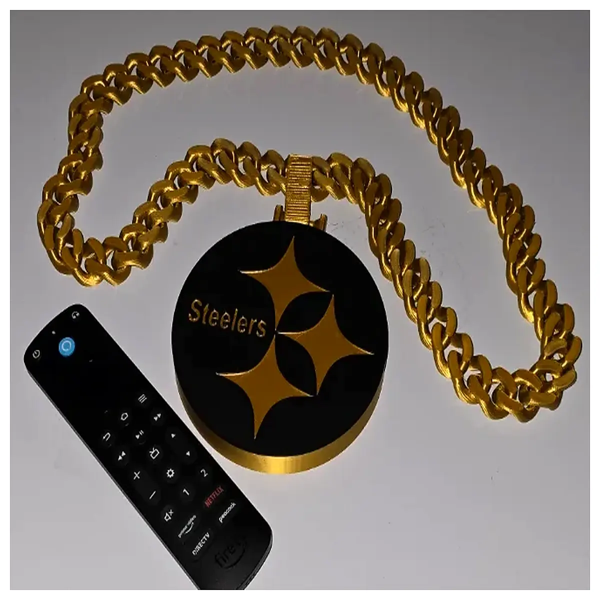 steelers chain necklace team colors jewelry