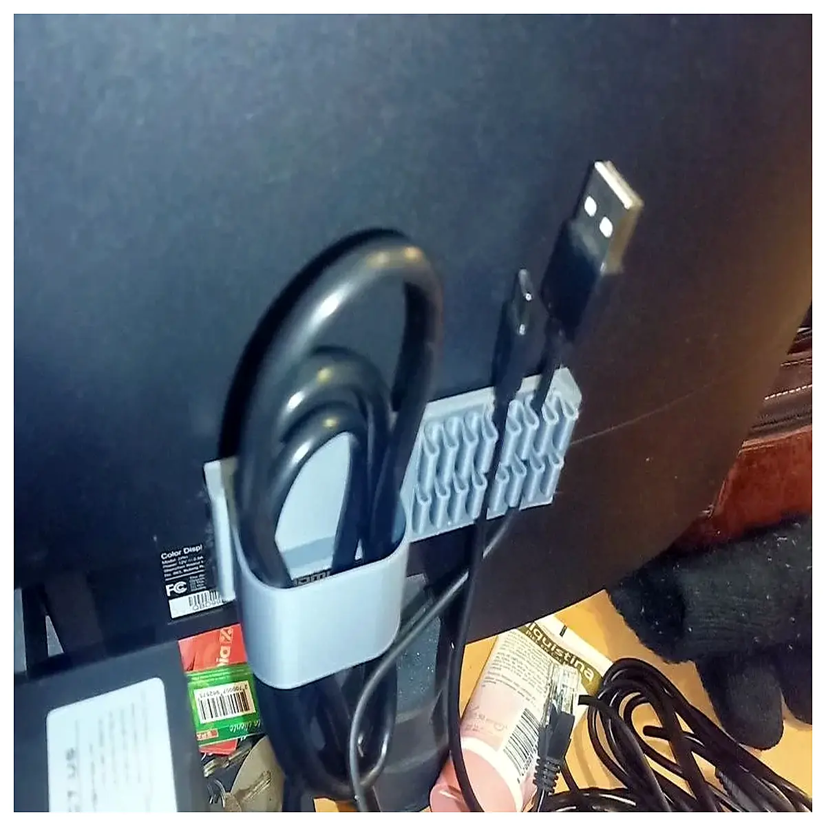 Multi Cable Organizer Desk Cable Management Box Computer Cord Organizer Data Cable Management Cable Storage Solution Wire Organizer Tool