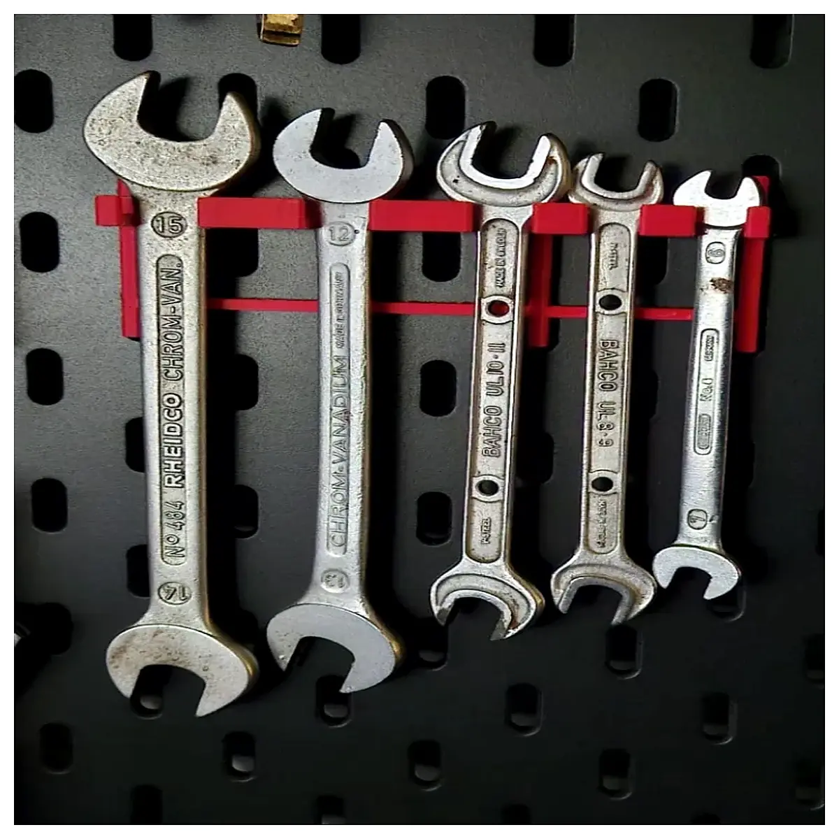 magnetic wrench holder rack for tool chest organizer storage hook