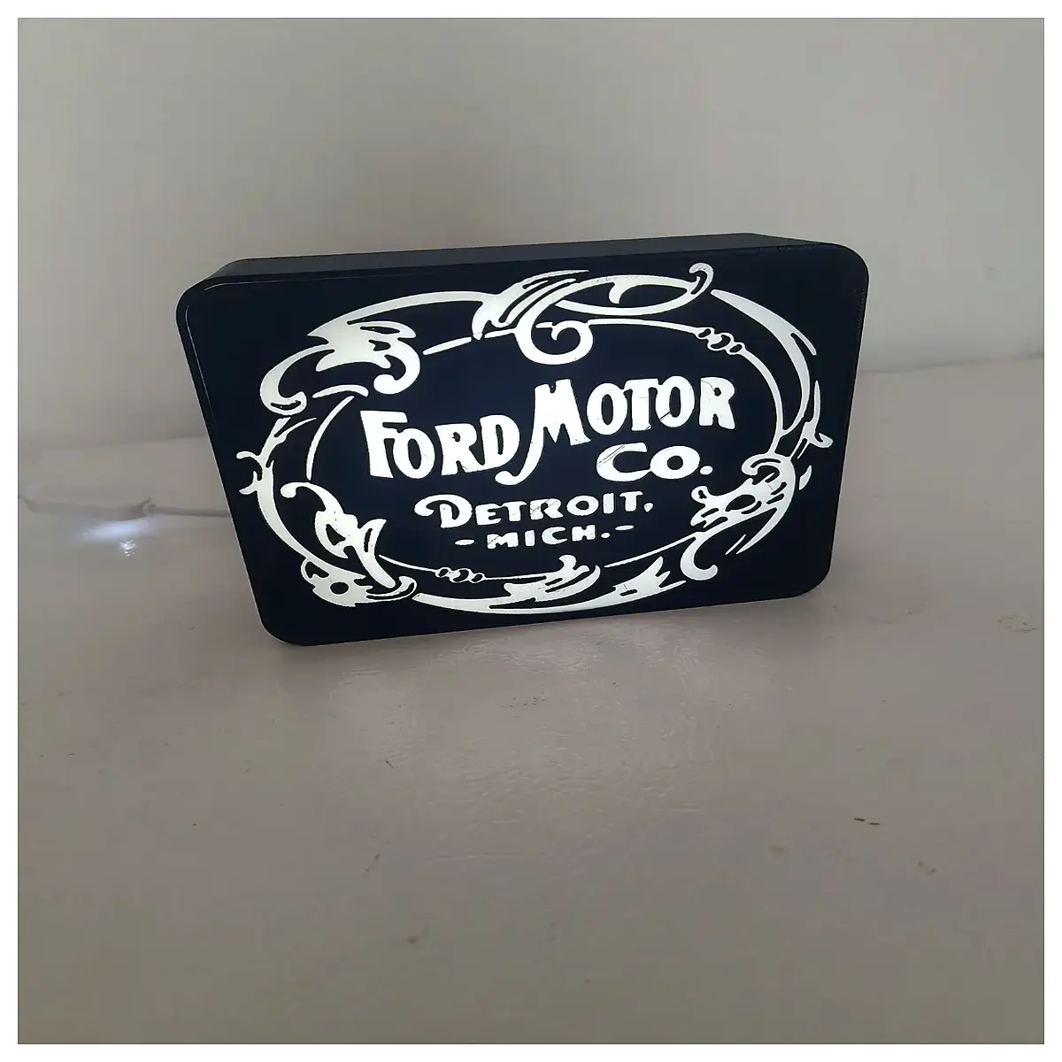 Retro Signage Decoration Car Interior Classic Car Parts Repair Accessories Auto Lighting