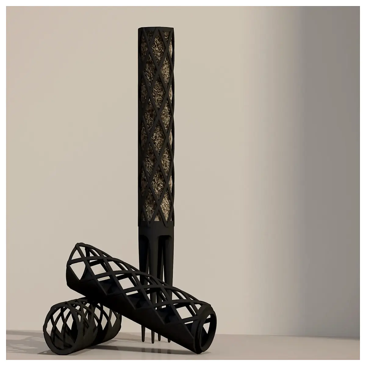 Ivy Trellis Support System Blue Moss Pillar Climbing Plant Stand Balcony Garden Decor Plant Holder