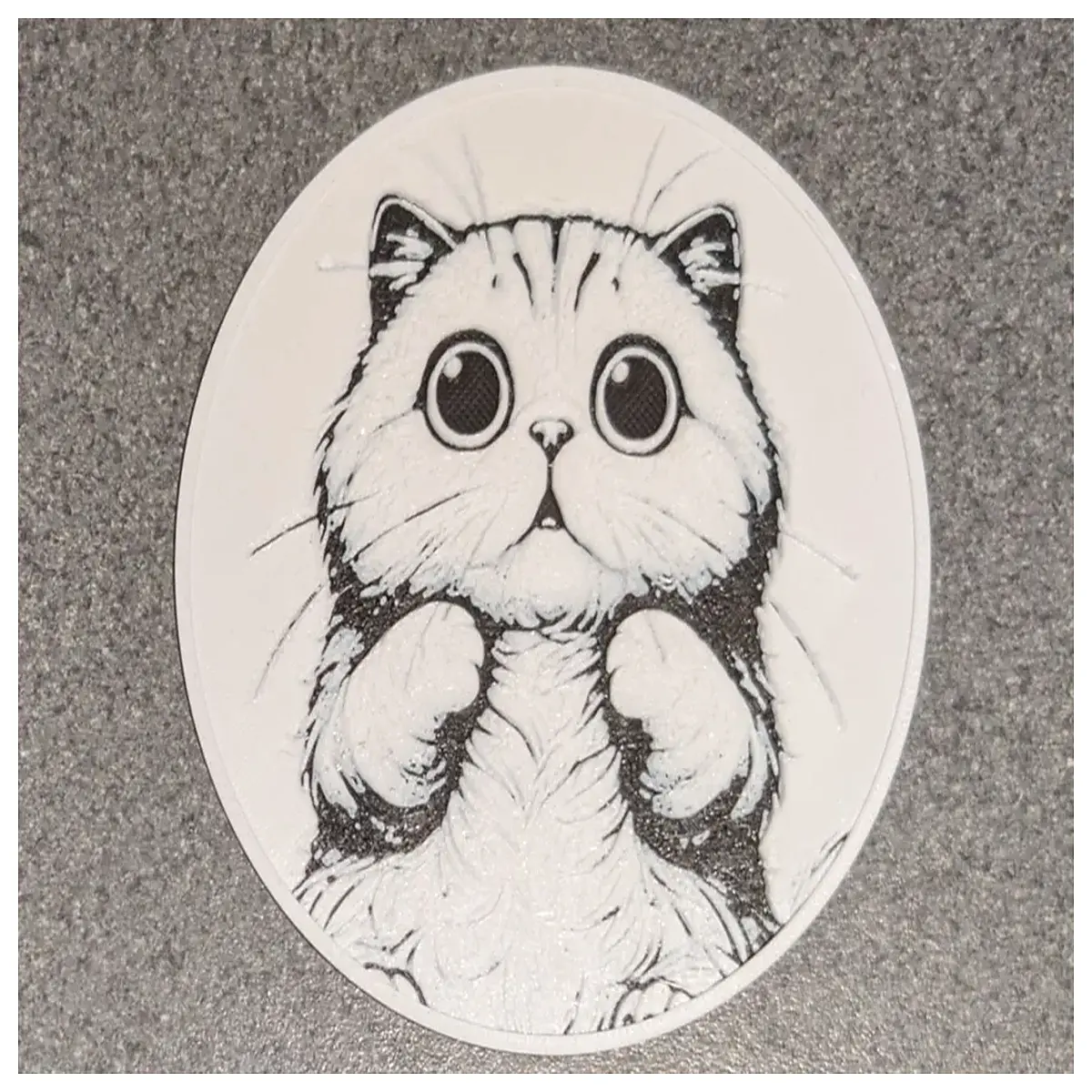 Cute Wide Open Coasters Cat Mat Desk Decoration Pet Gift Home Decor Scratch