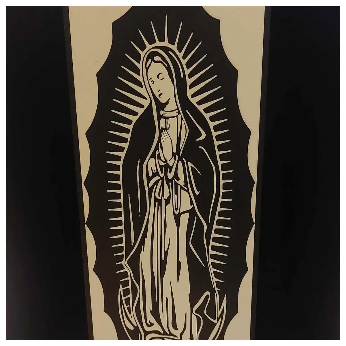 Our Lady of Guadalupe Lantern Religious Faith Prayer Decoration Mary Statue Prayer Religious Figurine