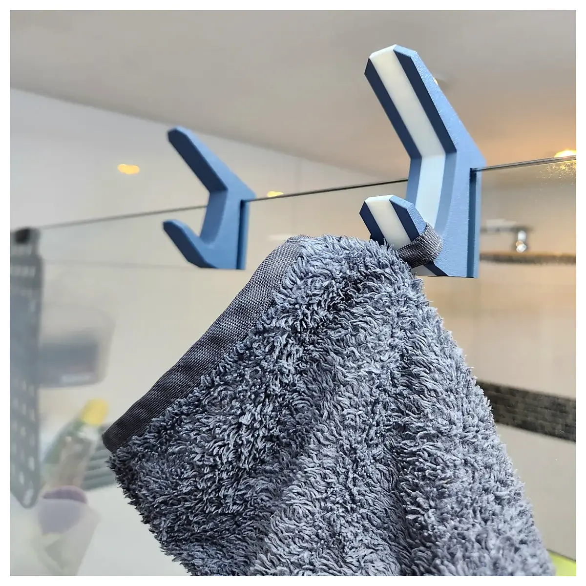 6mm Shower Crate Hooks Bathroom Wall Mounting Hooks Non Slip Shelf Shower Accessories Bathroom Storage Easy Installation