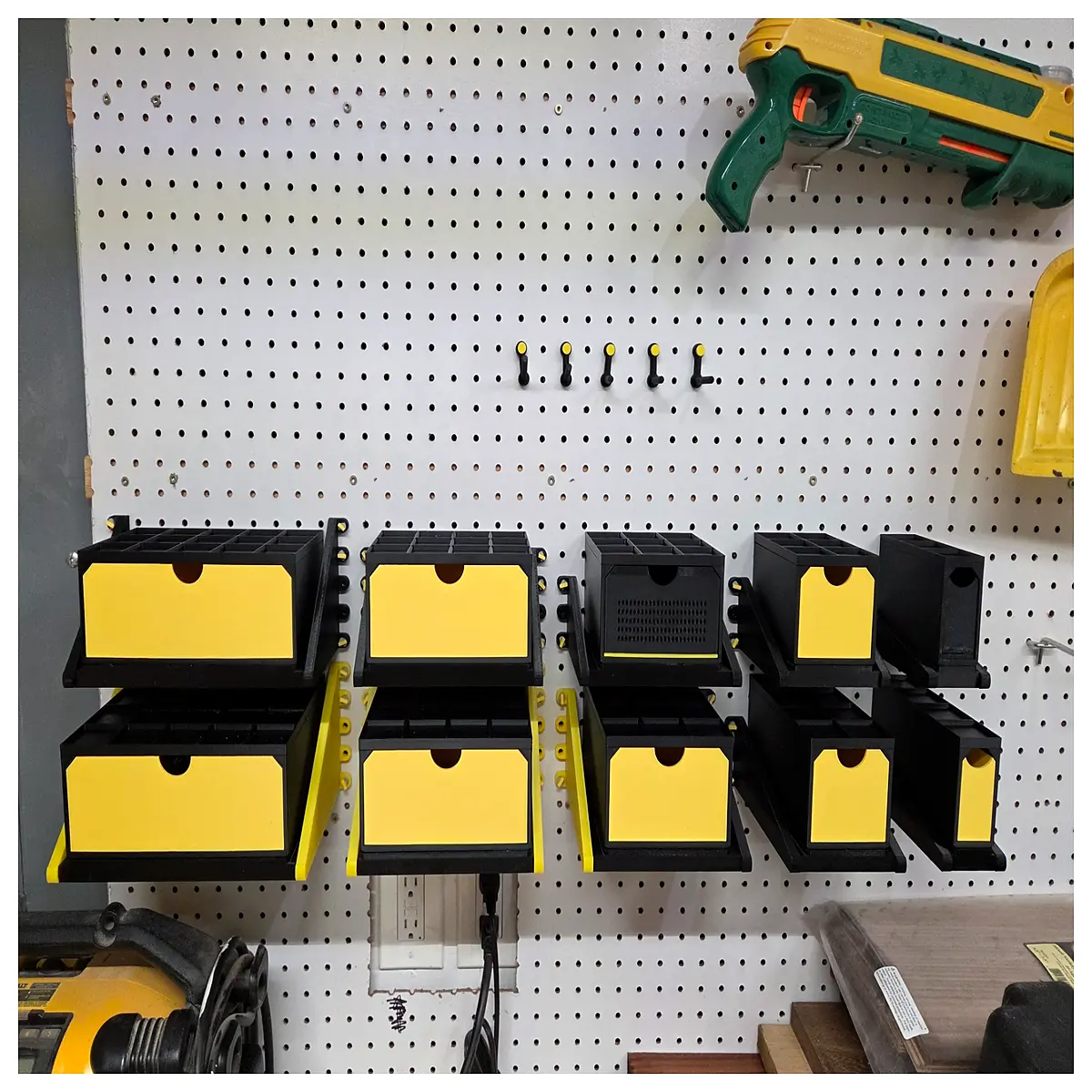 Gridfinity Unit Adapter 1 Inch Center Hole Distance 4 Units Compatible Parts Accessory Grid System