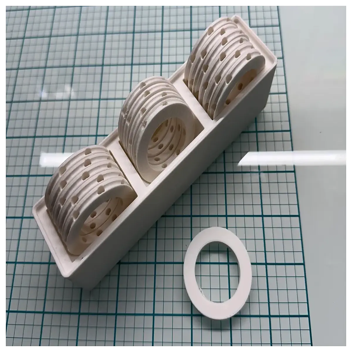 Gridfinity Vacuum Bag Sealing Ring Organizer Box Storage Solutions Desk Organizer Drawer Storage Small Parts Container