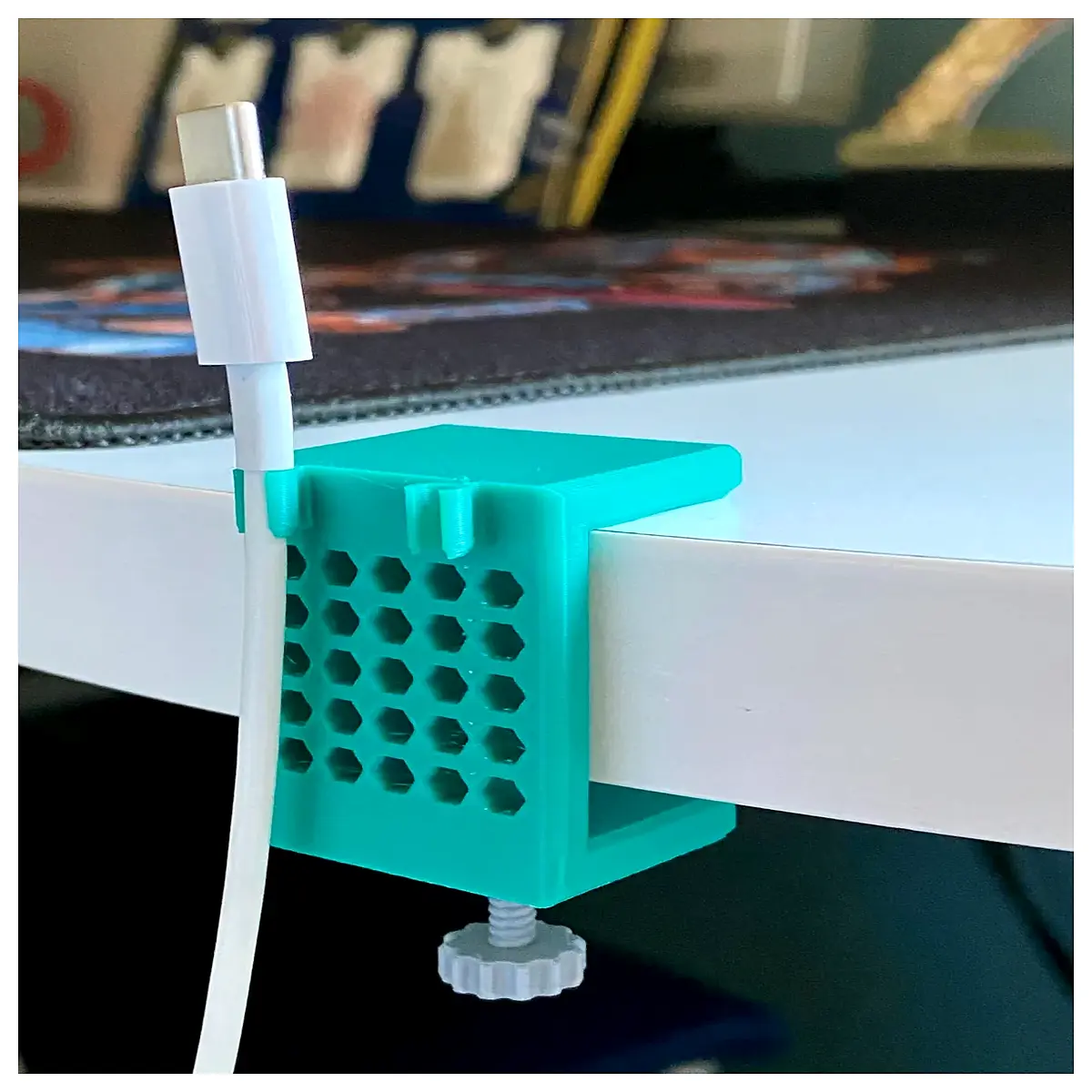Mini Desktop Cable Organizer Cable Clip Computer Desk Cable Management Desk Cable Organizer Tidy Desktop Solution Mini Cable Clamp