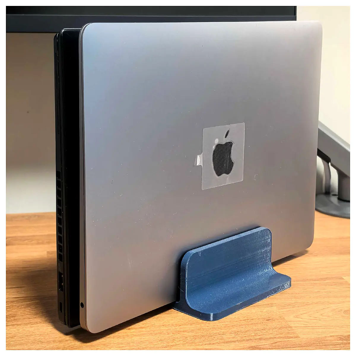 laptop vertical riser for desk ergonomic cooling pad holder adjustable aluminum notebook support