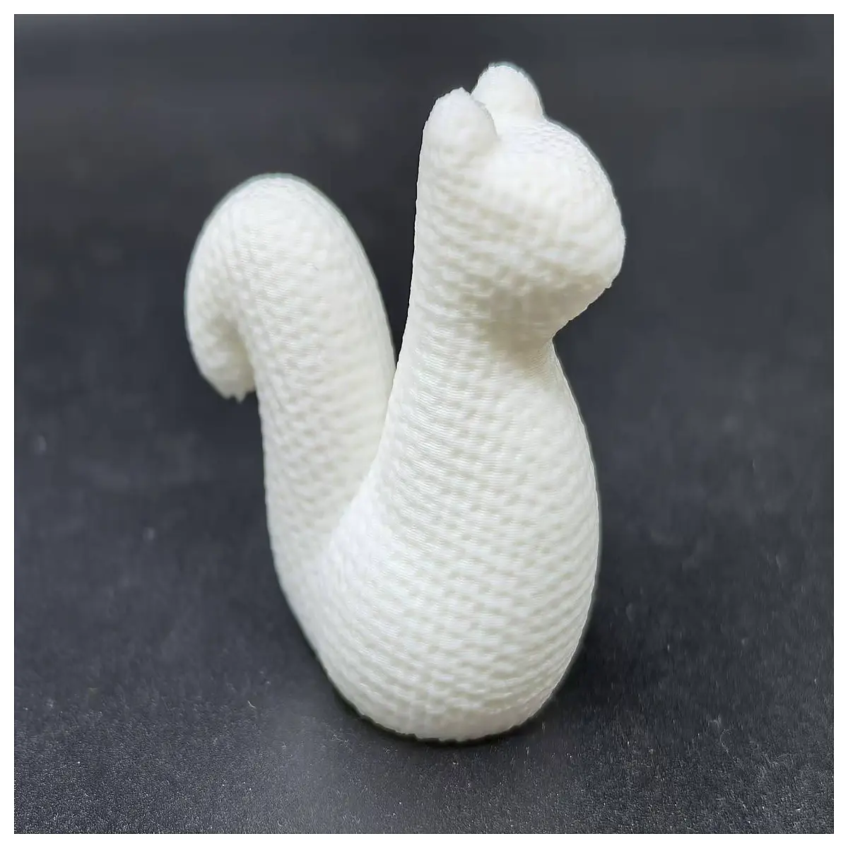 knitted squirrel plush toy cute woodland animal stuffed doll soft baby rattle gift woodland creature decor