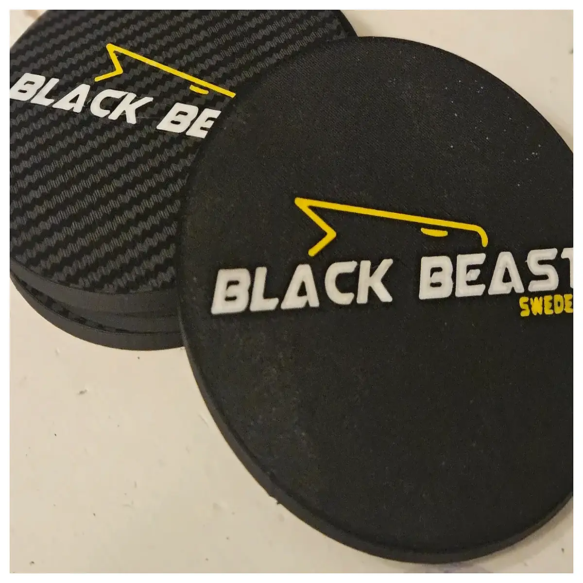 Beer Coasters Black Beast Drink Mats Table Decoration Beer Lovers Drink Mats Creative Home Decor Accessories