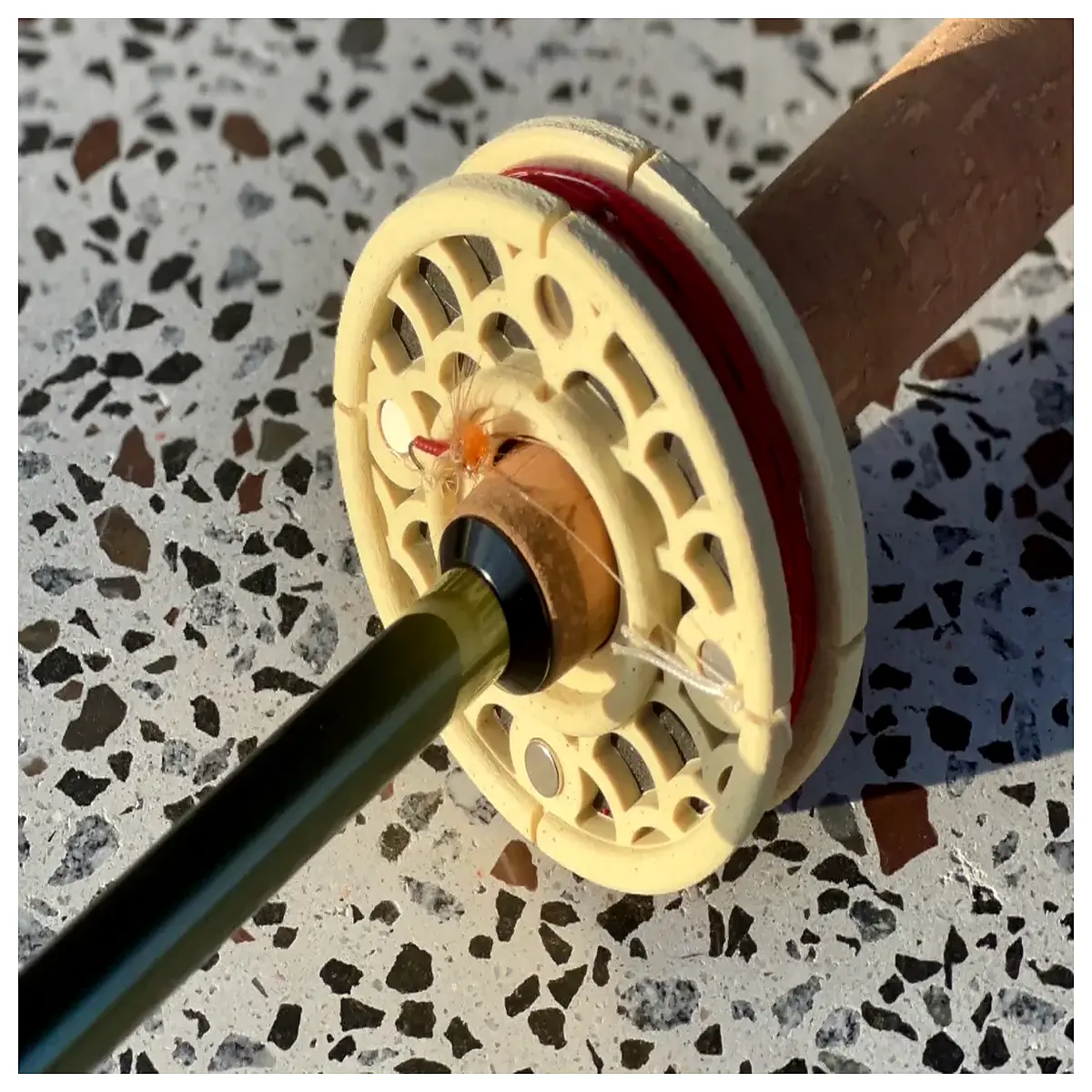 Knot Lock Tenkara Line Reel Fishing Accessory Carbon Fiber Sea Fishing Reel Replacement Axis