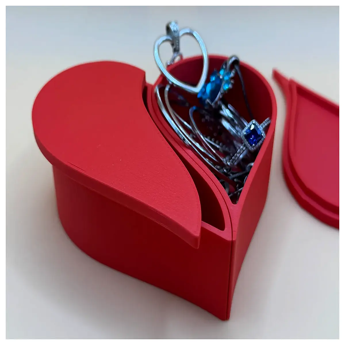 love shaped jewelry gift box packaging for rings necklaces earrings romantic valentine s day present box elegant double design