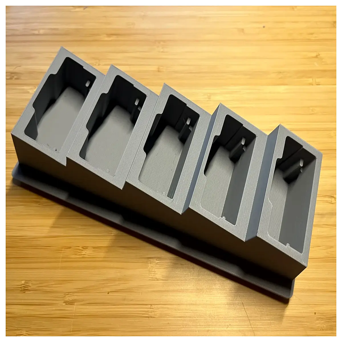 Walkie Talkie Battery Organizer Gridfinity Box Battery Storage Case Device Organizer Electronics Accessories Protective Shell