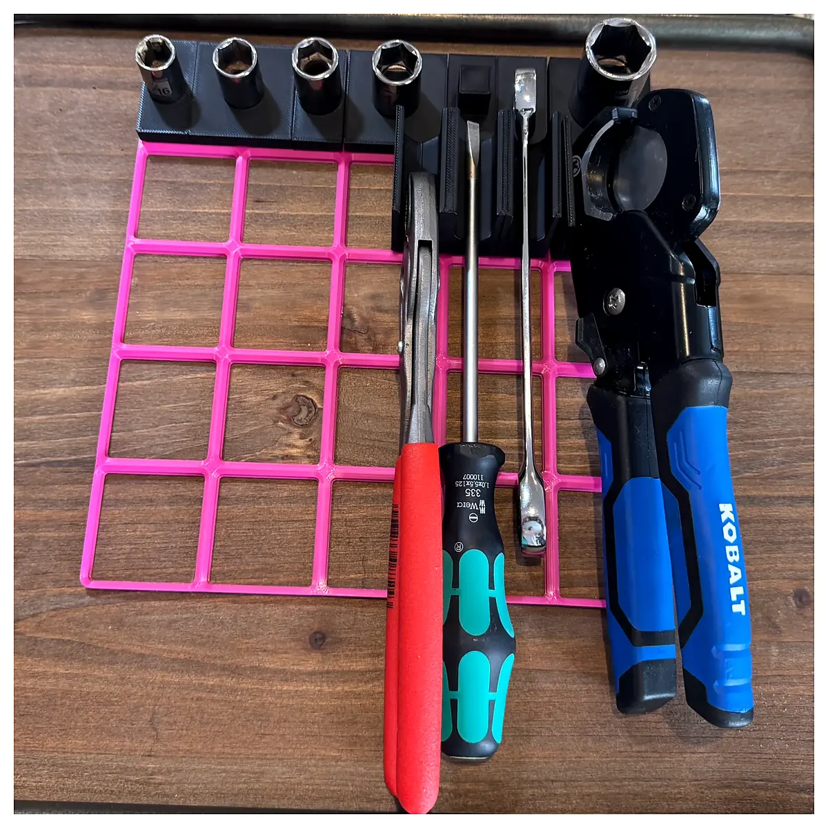 gridfinity large pliers organizer bin modular storage system magnetic base tool box