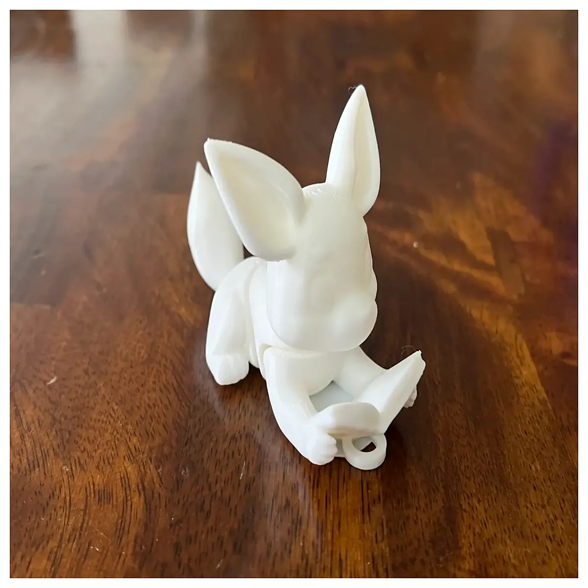 Moving Eevee Keychain Anime Character Model Toy Eevee Figure Collectible Gift Merchandise