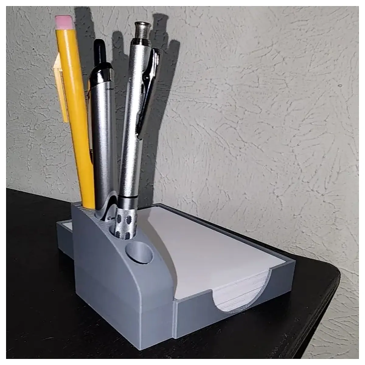Pen Index Card Holder Desk Organizer Stationery Storage Note Clip Document Stand Pen Case Organizer