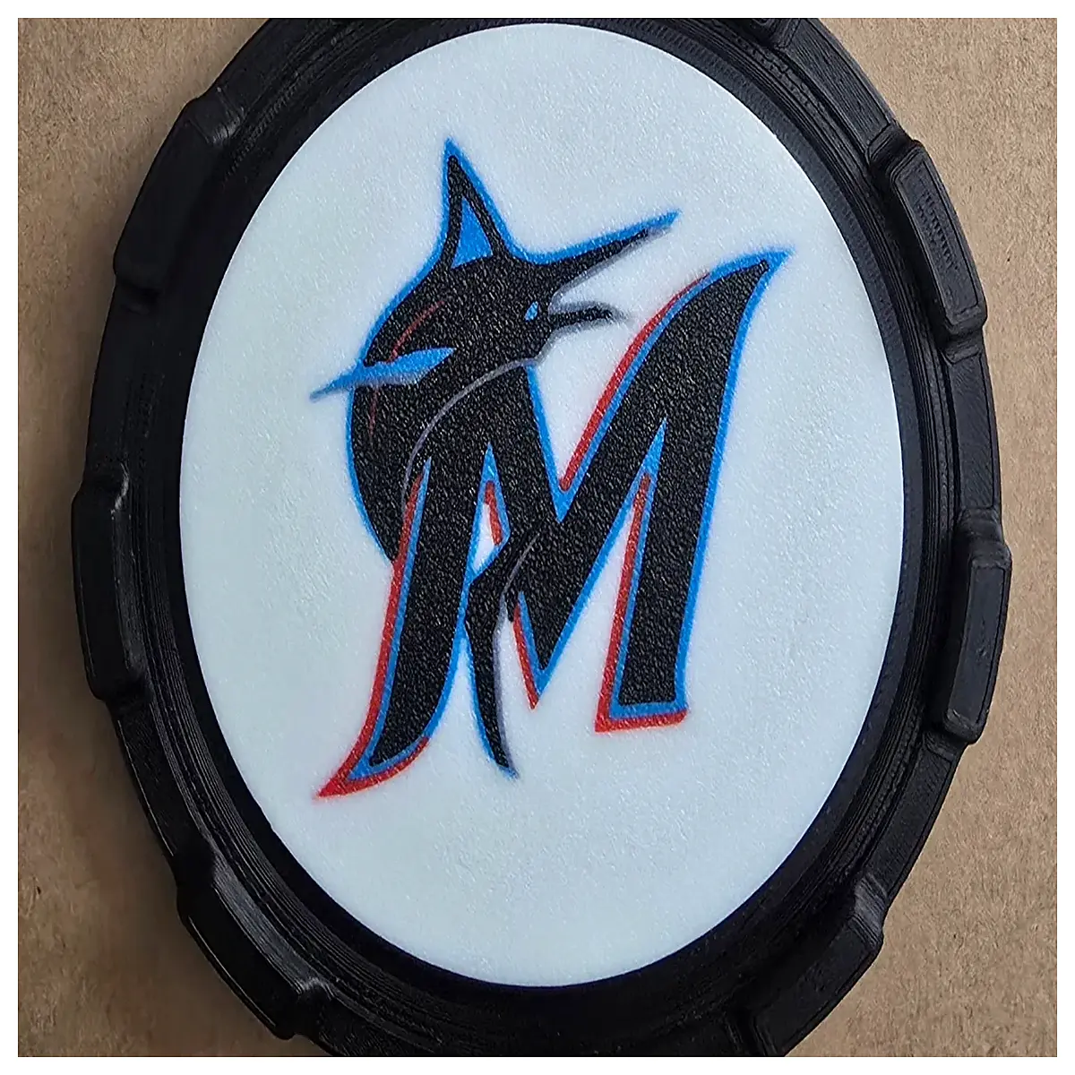 Miami Marlins Team Coaster Insert Party Favors Sports Memorabilia Coaster Accessories Party Supplies
