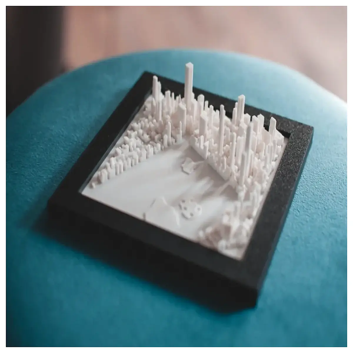 Central Park 3D Model Cityscape Printable Photo Frame 10x10 Desktop Decoration Souvenir Urban Architecture