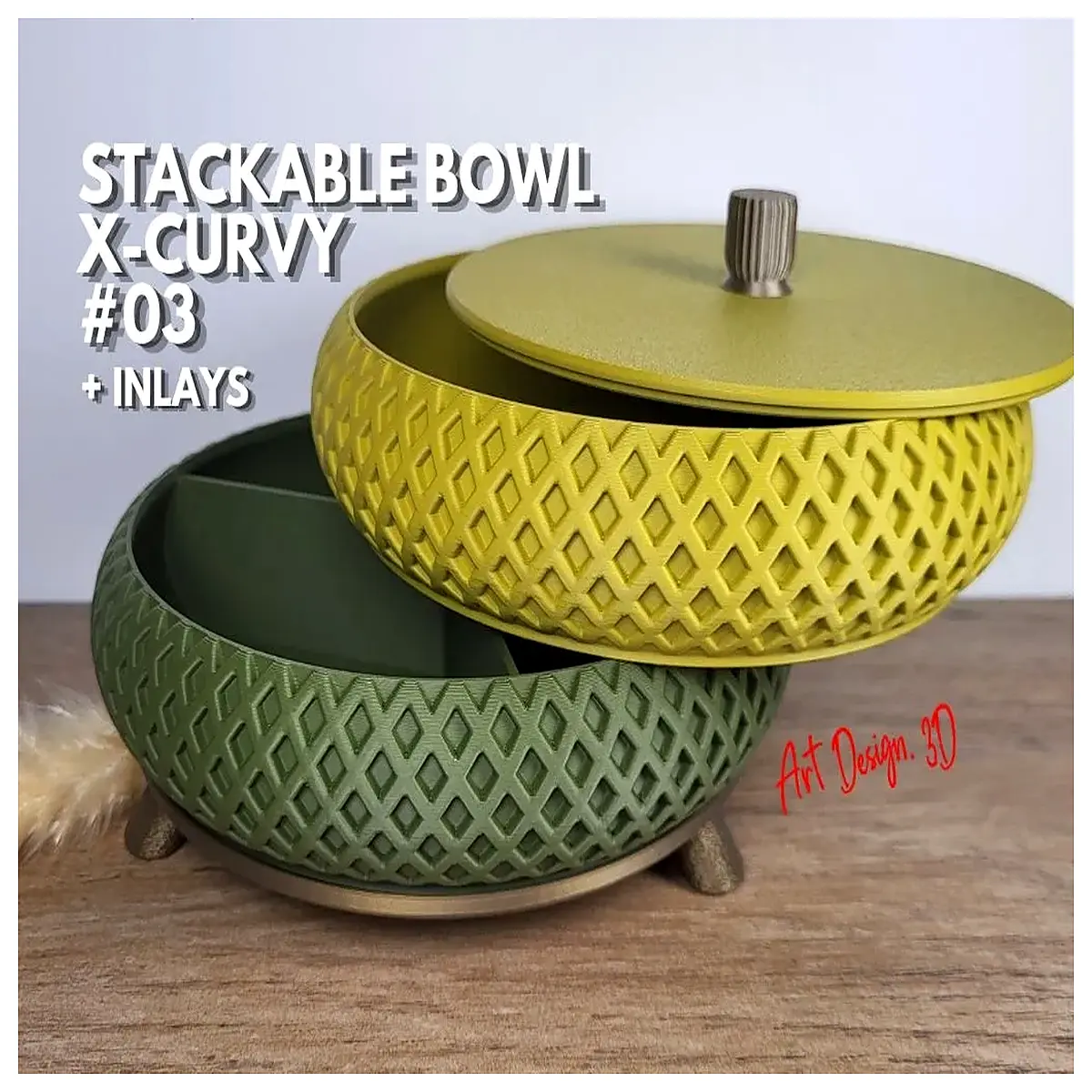 Stackable Bowl Stand Type 03 Curved Insert Kitchenware Accessories Bowl Mat Multi Layer Stand