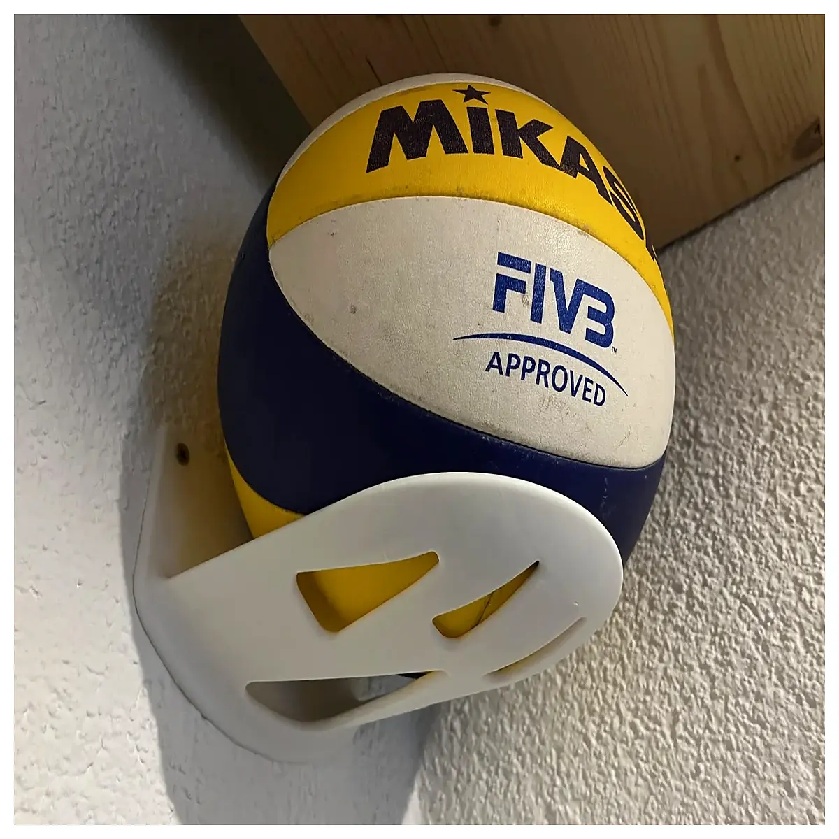 Volleyball Wall Mount Bracket Sports Wall Decor Screw Fixing Indoor Training Accessory Sports Equipment