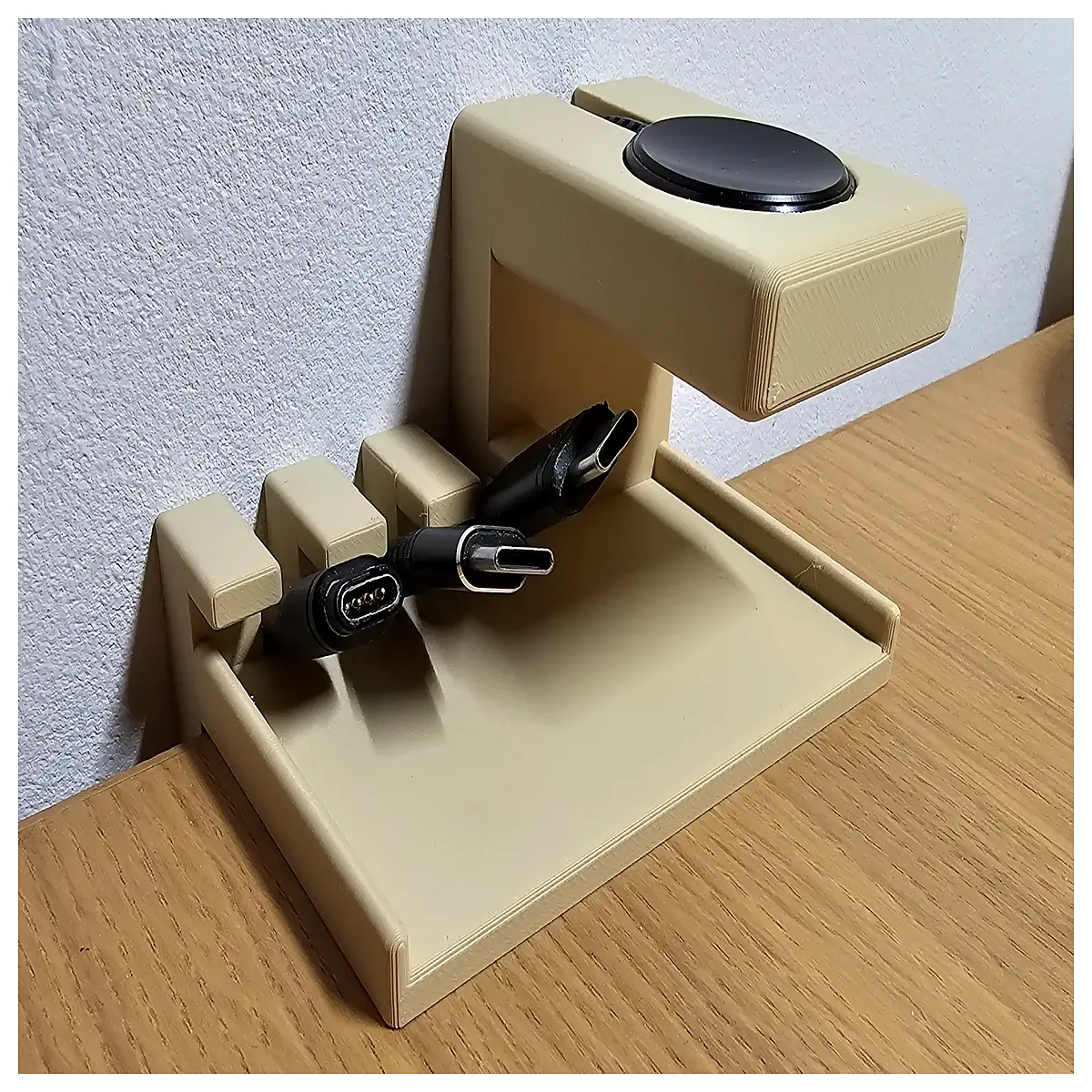Desk Cable Organizer Wireless Charger Phone Holder Desktop Organizer Charging Station Cable Management Accessories