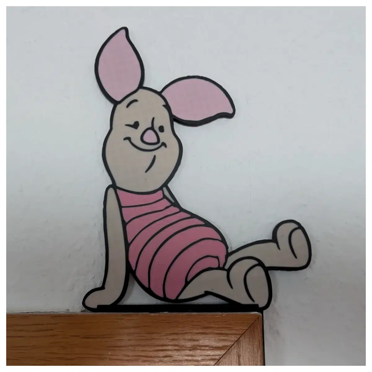 Little Pig Door Frame Painting Kids Room Wall Decor Cartoon Animal Wallpaper Bedroom Living Room Decoration Baby Home Decor